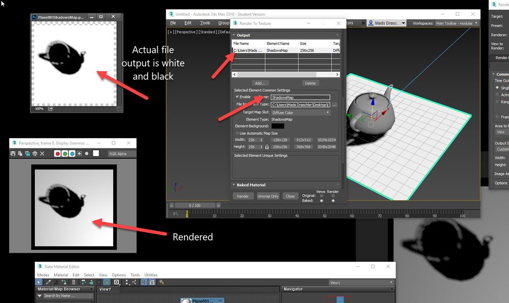 lugt Annoncør låne Solved: Render To Texture ShadowMap with Default Scanline - Autodesk  Community - 3ds Max