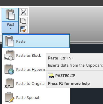 copying items from one drawing to