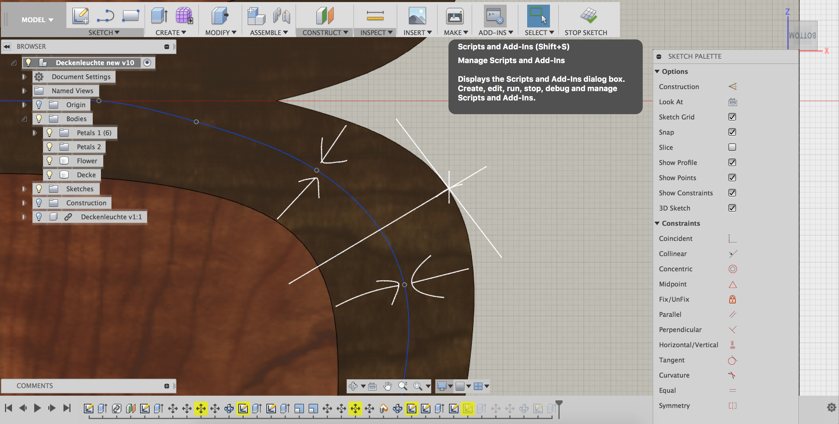 Solved Creating a spline along a curved surface with equal distances