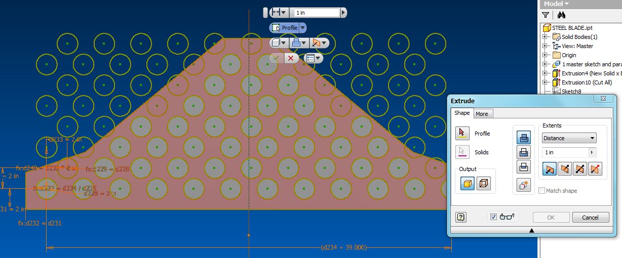 Solved: Invert selection for sketched patterned elements - Autodesk  Community - Inventor