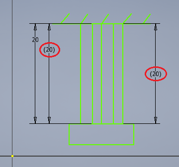 Lines supporting weight