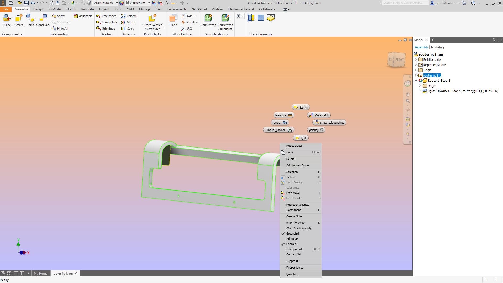 Hotkeys in Inventor 2017 - autodesk