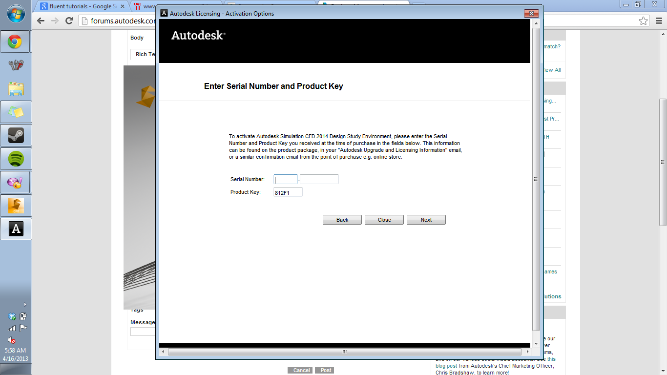 Solved: Simulation 2014 CFD Product Key Mismatch? - Autodesk Community -  Subscription, Installation and Licensing