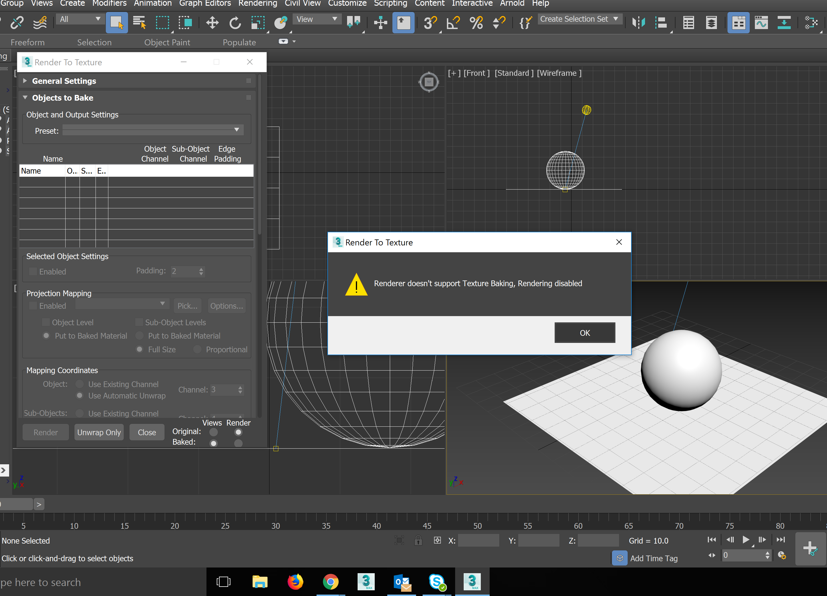 Can't use Ambiant Occlusion in Render to texture max 2018 Help - Autodesk  Community - 3ds Max