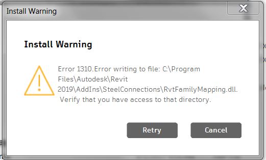 Revit 2019 Steel Connection Add-in error - Autodesk Community