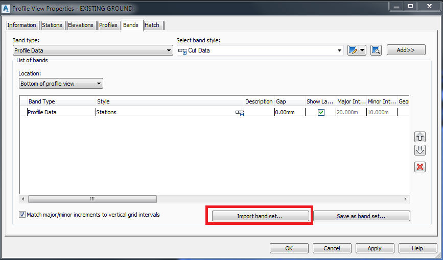 Solved: Profile View Band Problem - Autodesk Community