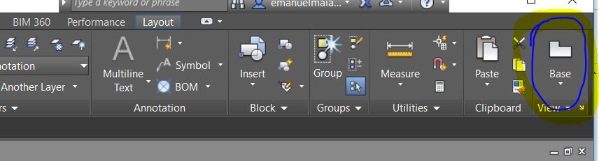 How do we get the Base view tab - Autodesk Community - AutoCAD