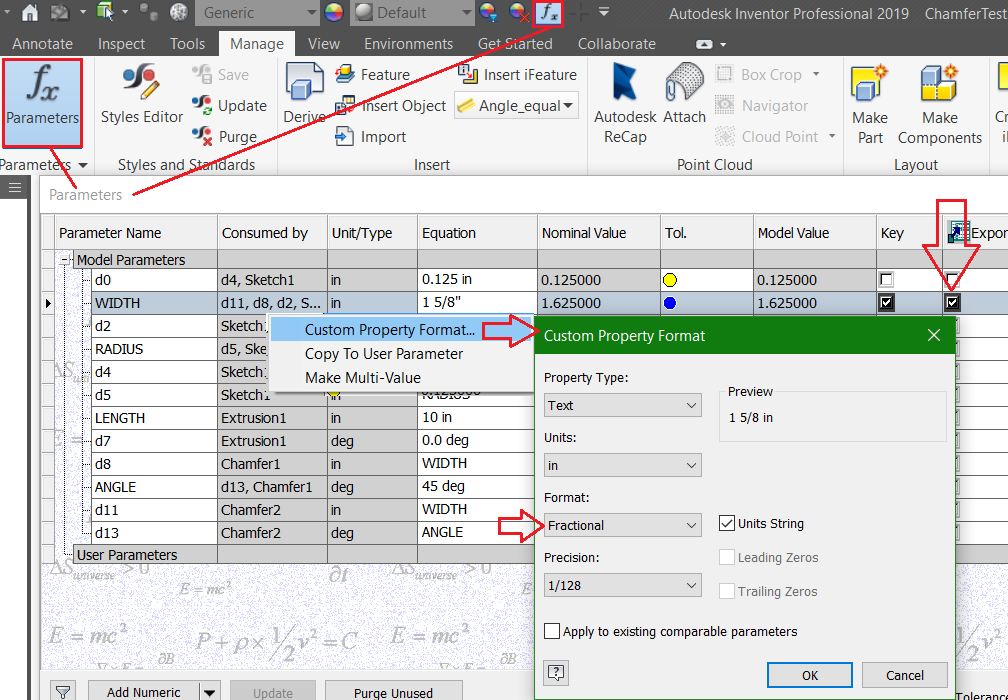 Solved How to dimensions split edge chamfer with chamfer note