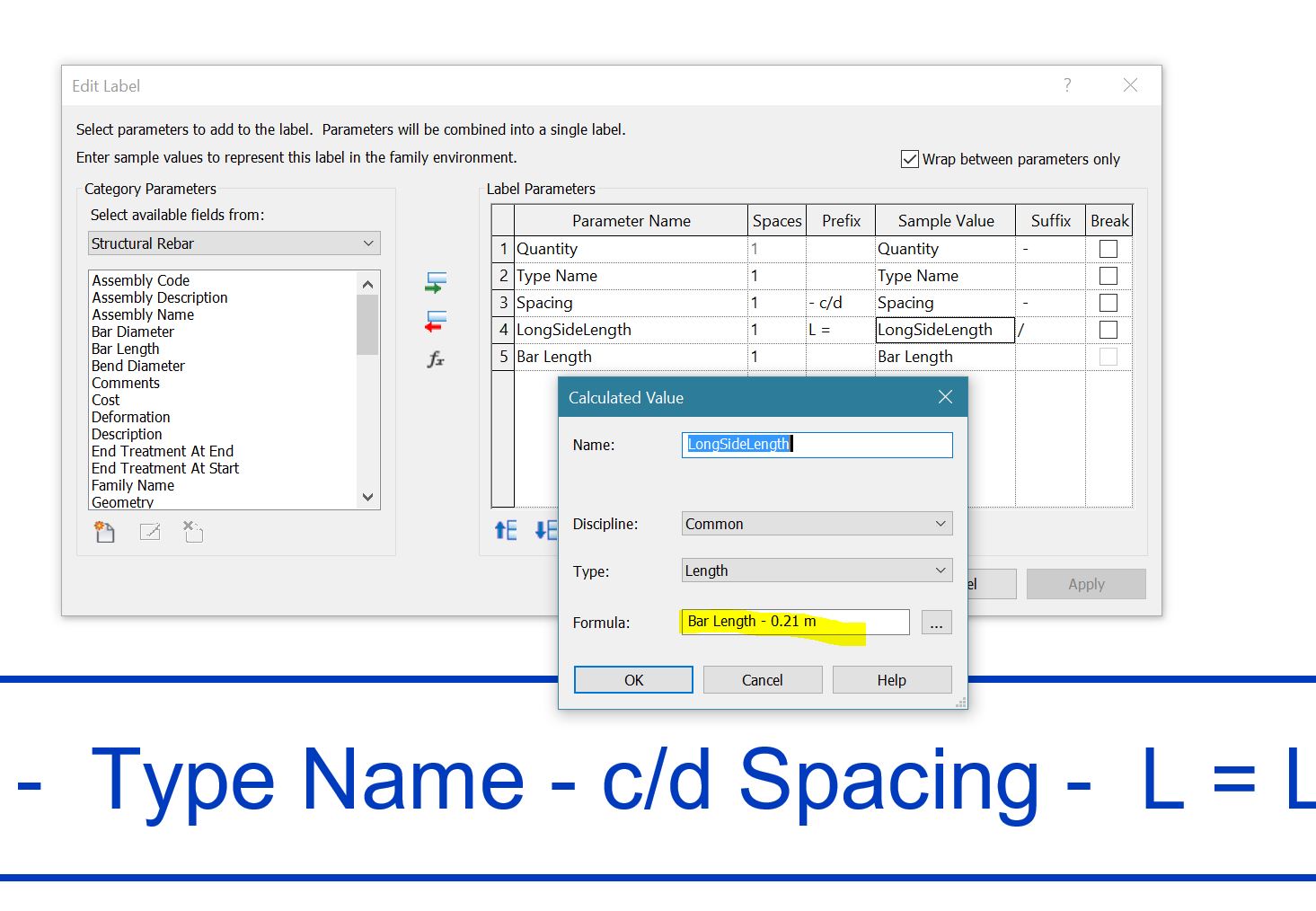 Solved: Rebar - Bar Length Annotation Tag without hook lenght ...
