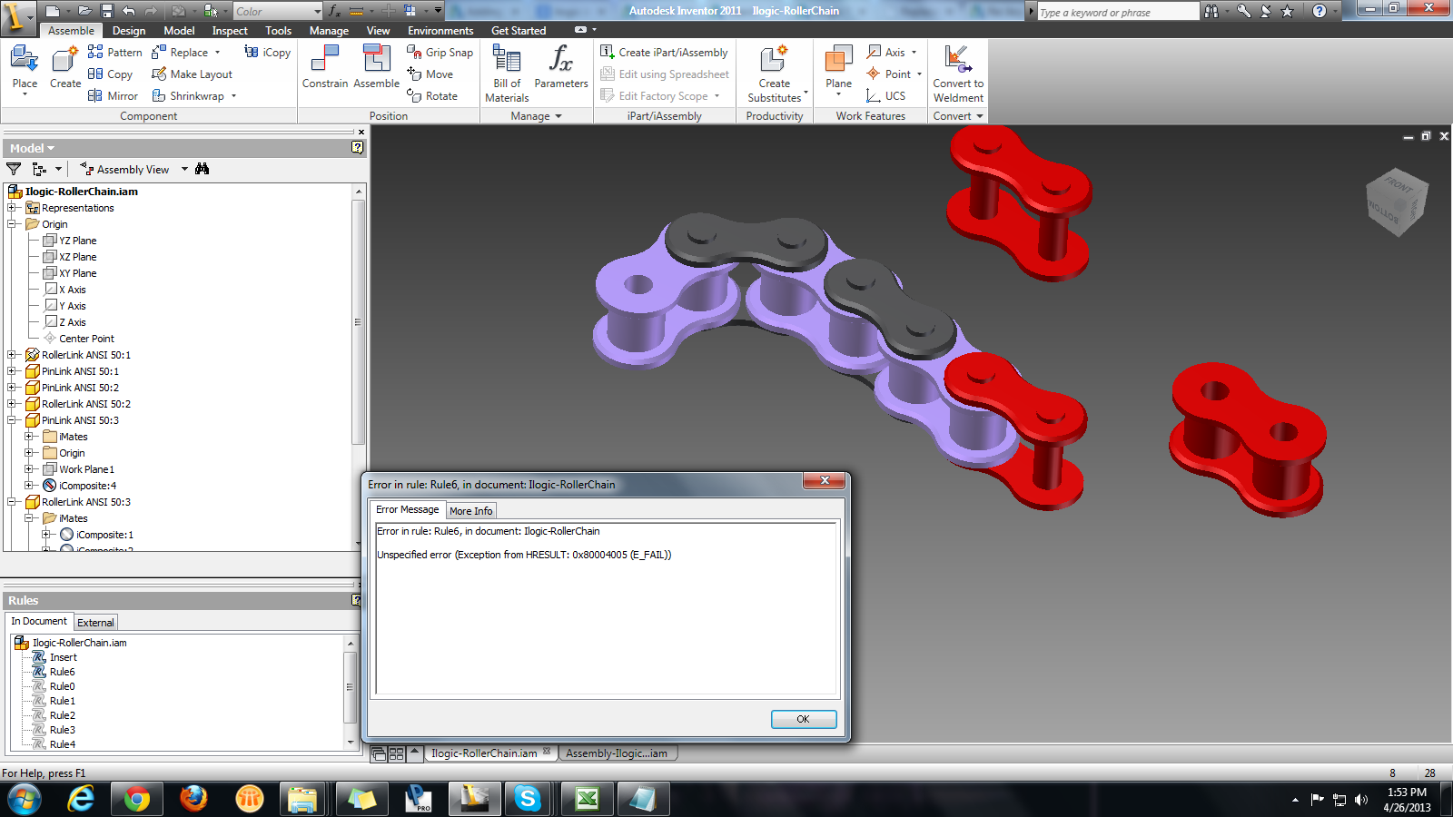 Solved Place A List Of Components With Imates Into An Assembly Using Ilogicvba Autodesk 2643