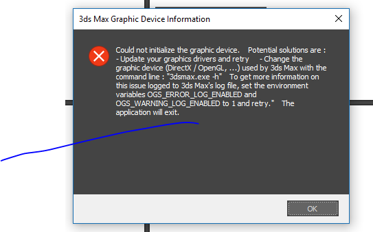 installation error, graphic device information in 3DS Max - Autodesk  Community - Subscription, Installation and Licensing