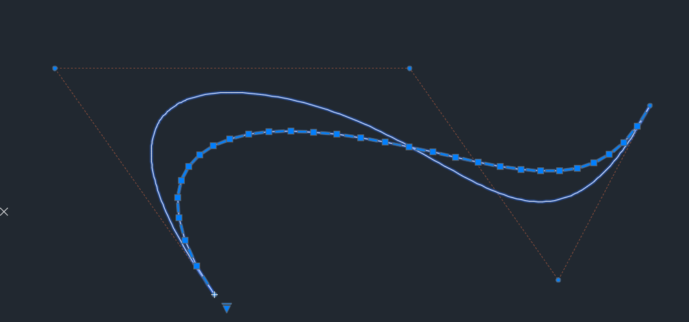 Degree 4 curve does not match flattened Bezier Curve