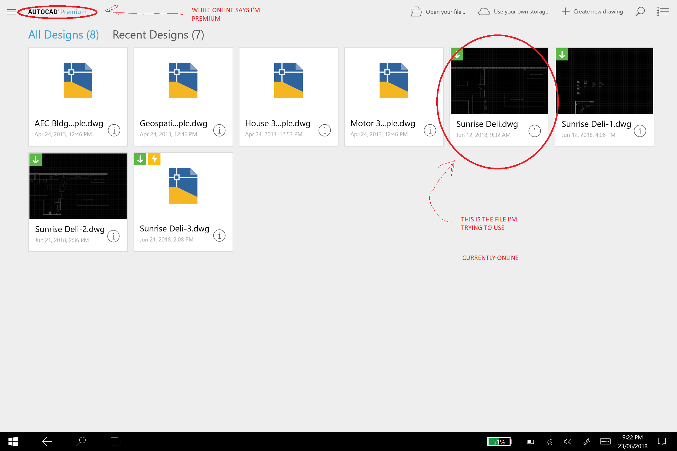 Cannot edit files while offline - Autodesk Community