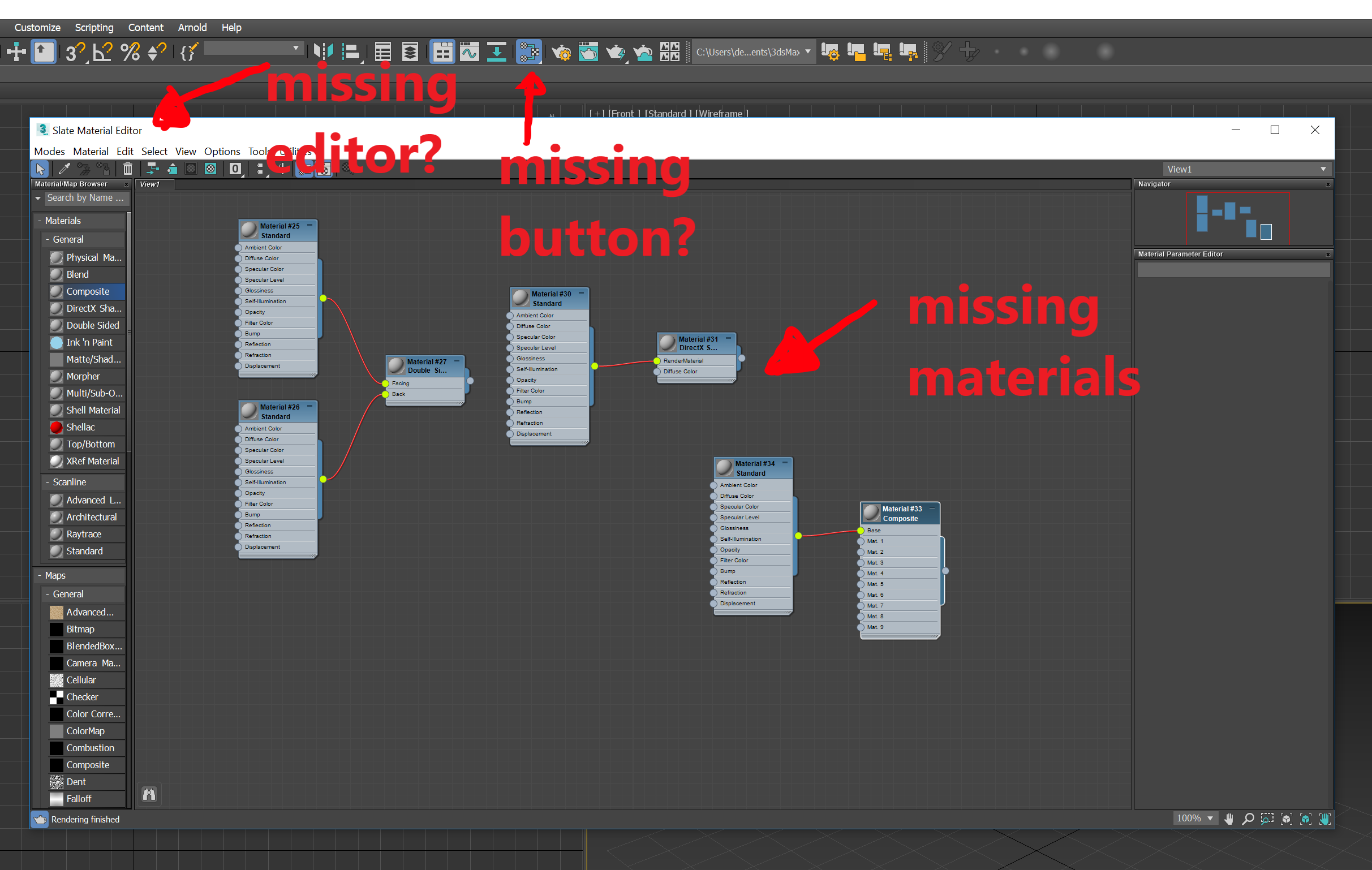 Solved: Scene Materials are Missing in Material/Map Browser 3dsmax 2019 -  Autodesk Community - 3ds Max