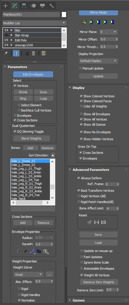 Cant Select Vertices in Mirror Mode (Skin Modifier) - Autodesk Community - 3ds  Max