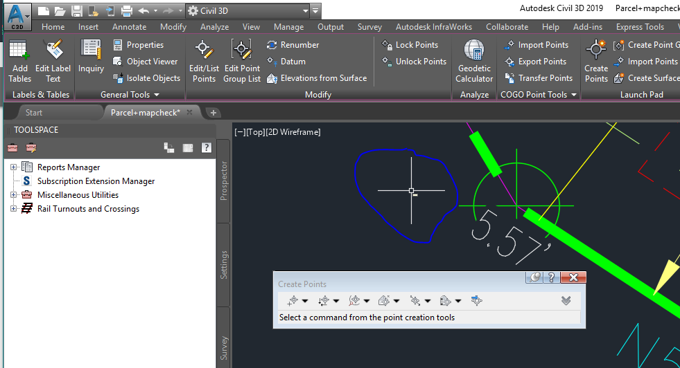 Solved: Getting strange symbol next to cursor after creating point -  Autodesk Community - Civil 3D