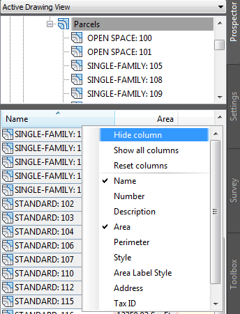 Solved: Export Parcels area - Autodesk Community - Civil 3D