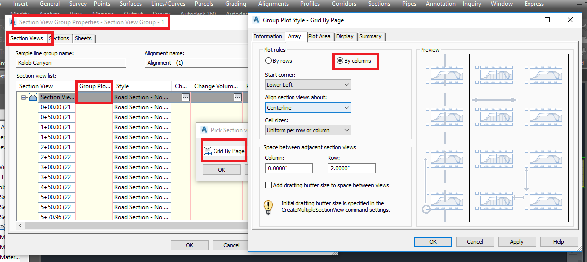 Solved: Cross Sections Piling Up when Creating Multiple Views ...