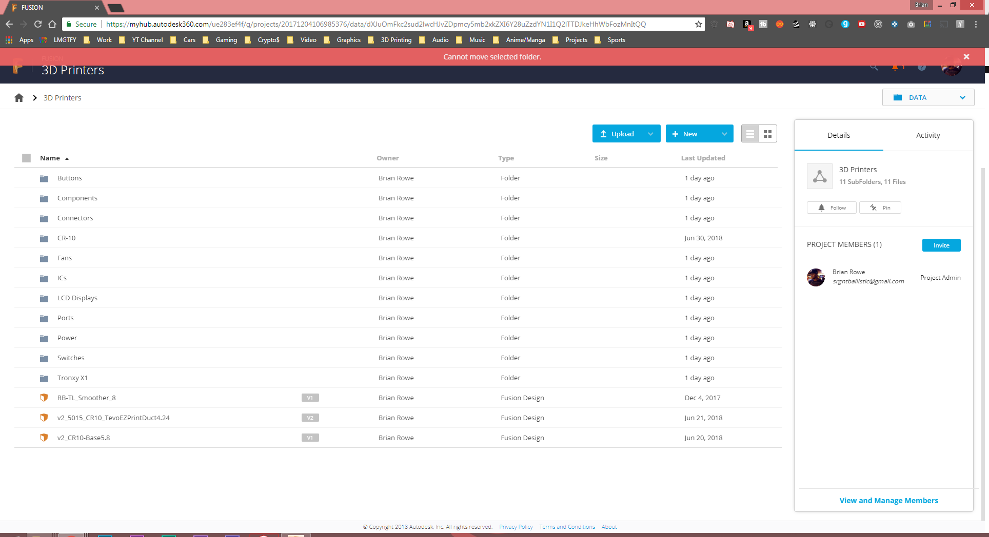How do I move a folder in the data panel or A360 - Autodesk Community