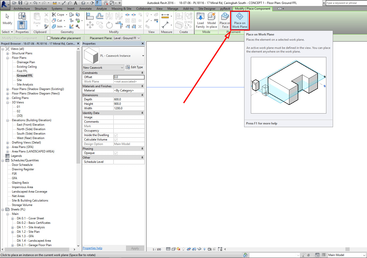 switch placement mode Autodesk Community