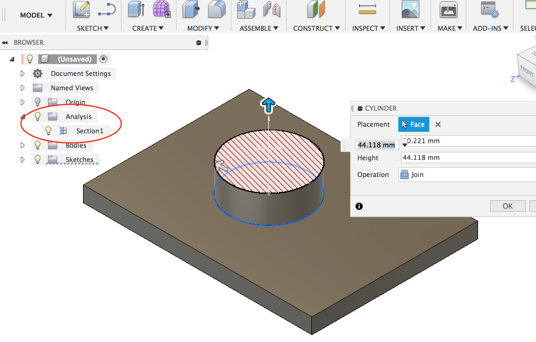 Solved: Weird Diagonal Lines When Extruding Circle - Autodesk Community