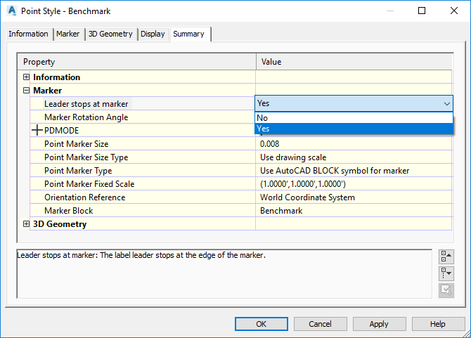 Solved: ACAD CIVIL 33D 2018: Adjust Location of Tip of Leader of Point ...