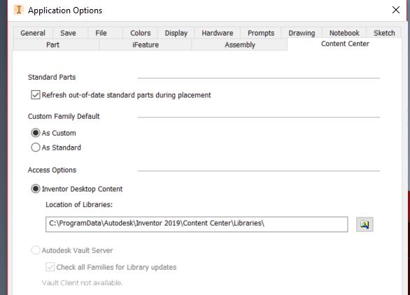 Content Center Libraries Occasionally Unavailable - Autodesk Community