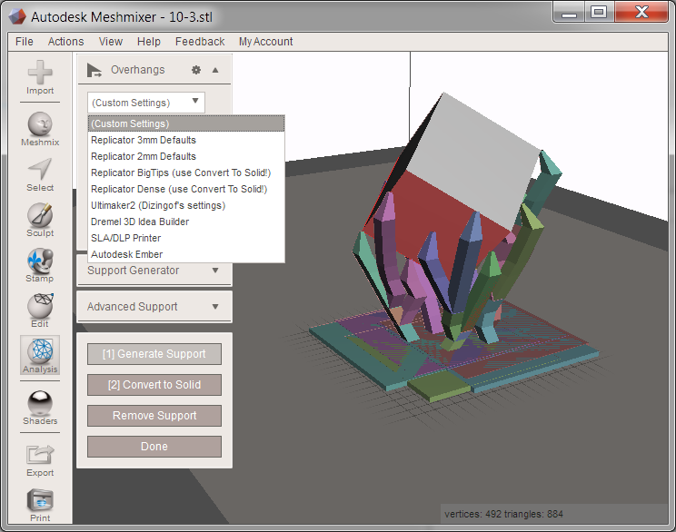 Solved: How do we save custom support settings? - Autodesk Community