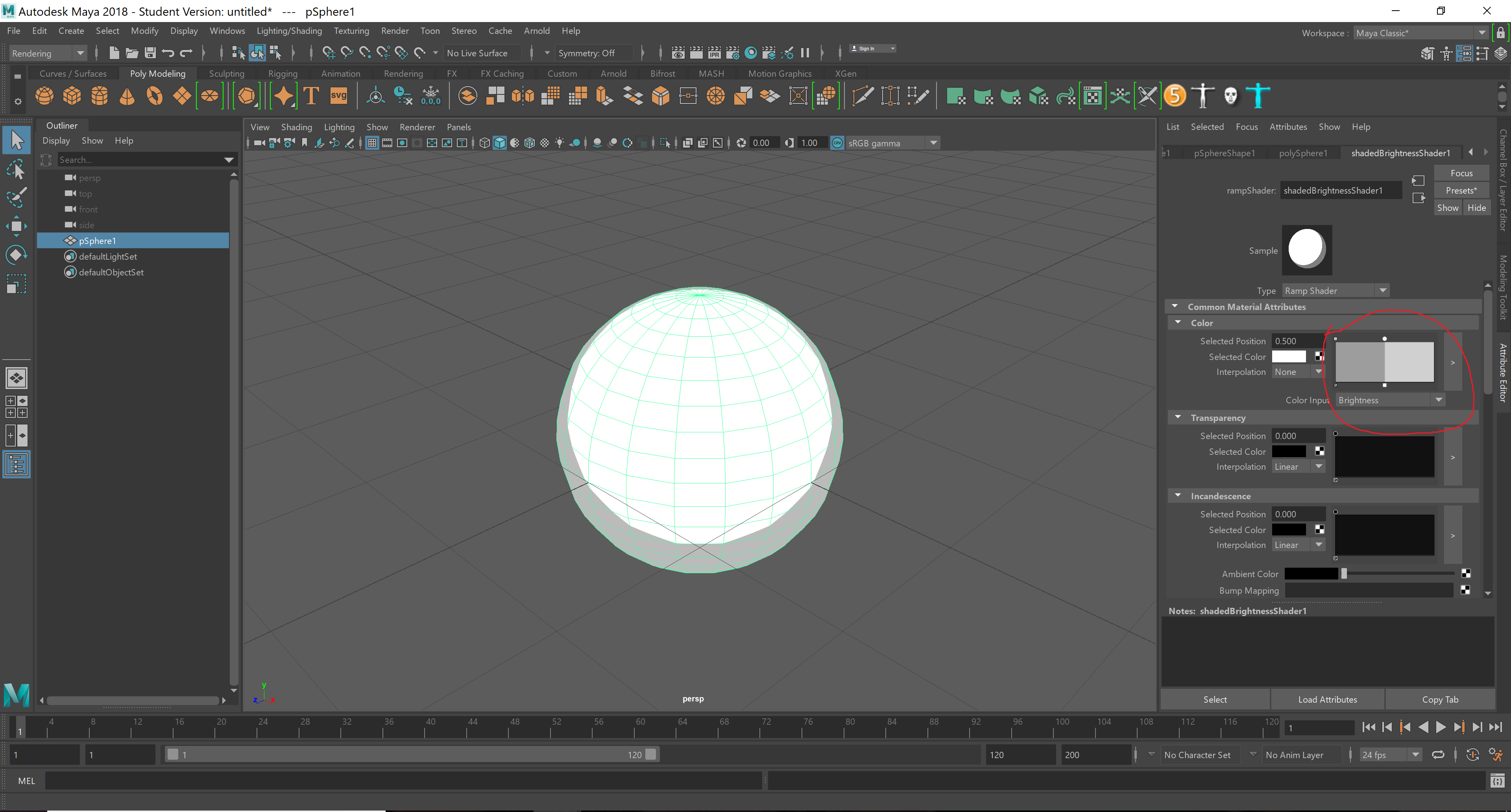 Color swatch and folder maya interface elements scaled down very sma ...