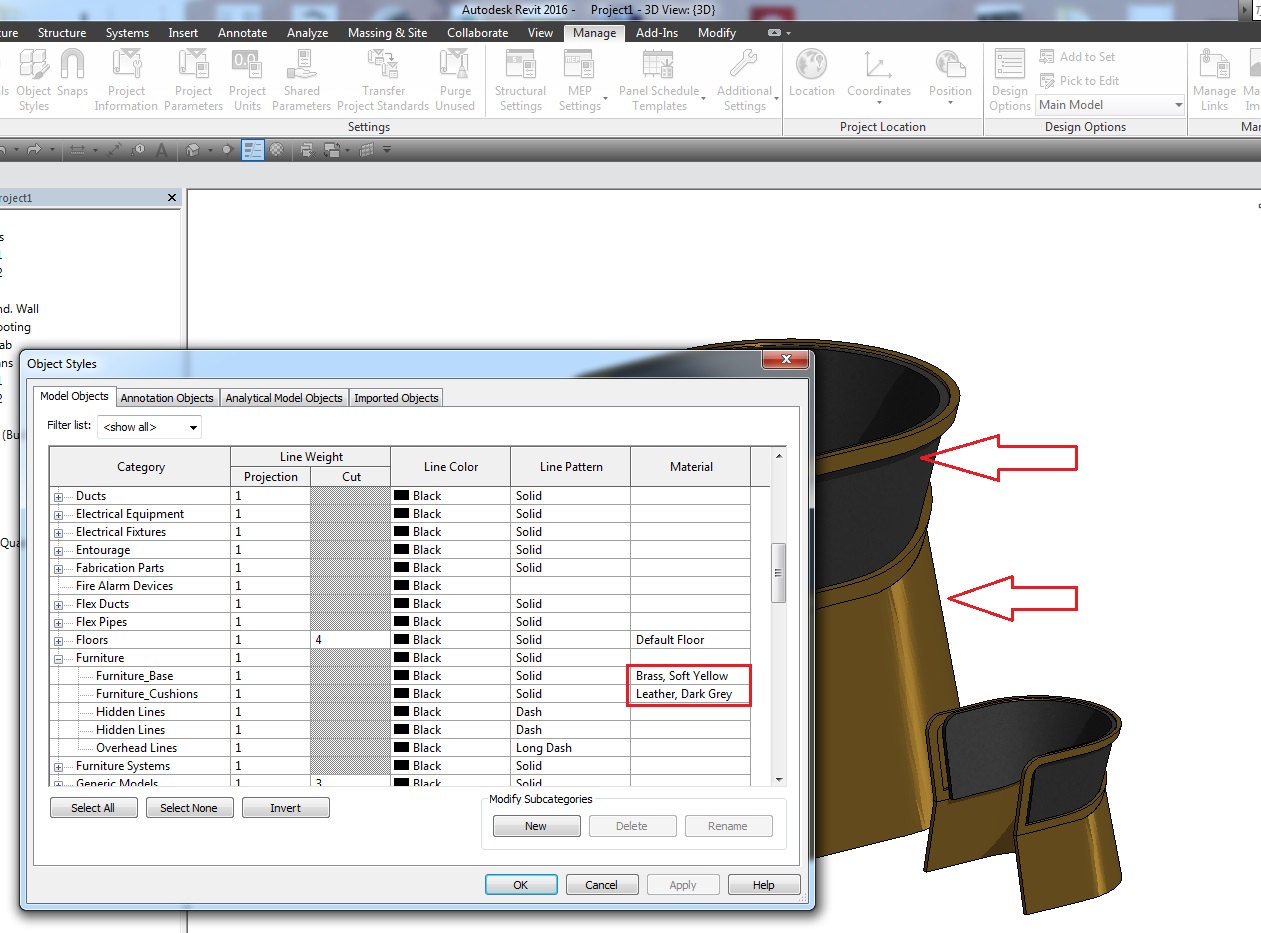 Applying Materials to imported SAT files in a .rfa - Autodesk Community