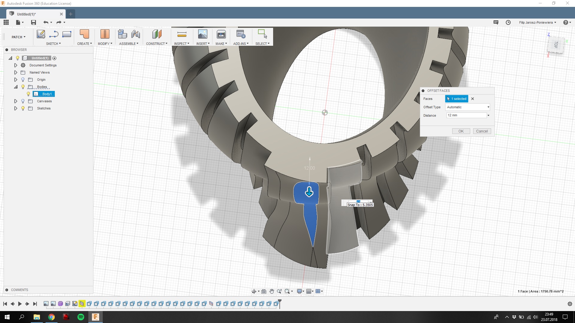 Solved: Problem with unwanted edge on face/body - Autodesk Community