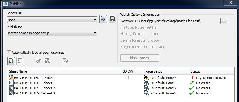 Solved: Publish multiple layouts/drawings to single pdf - Autodesk  Community - AutoCAD