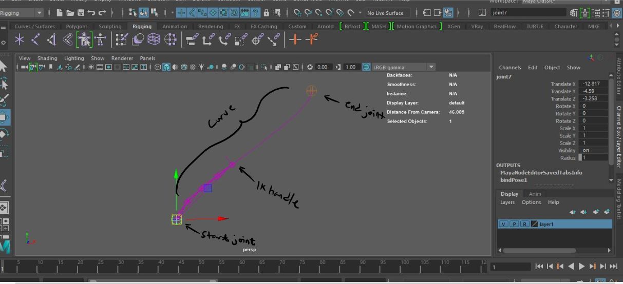 Spline IK handle slides on curve Autodesk Community