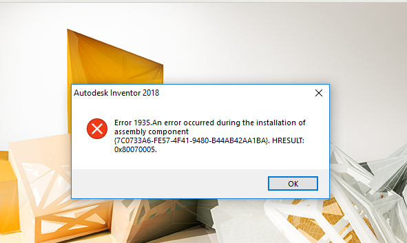 Error 1935 ошибка при установке coreldraw