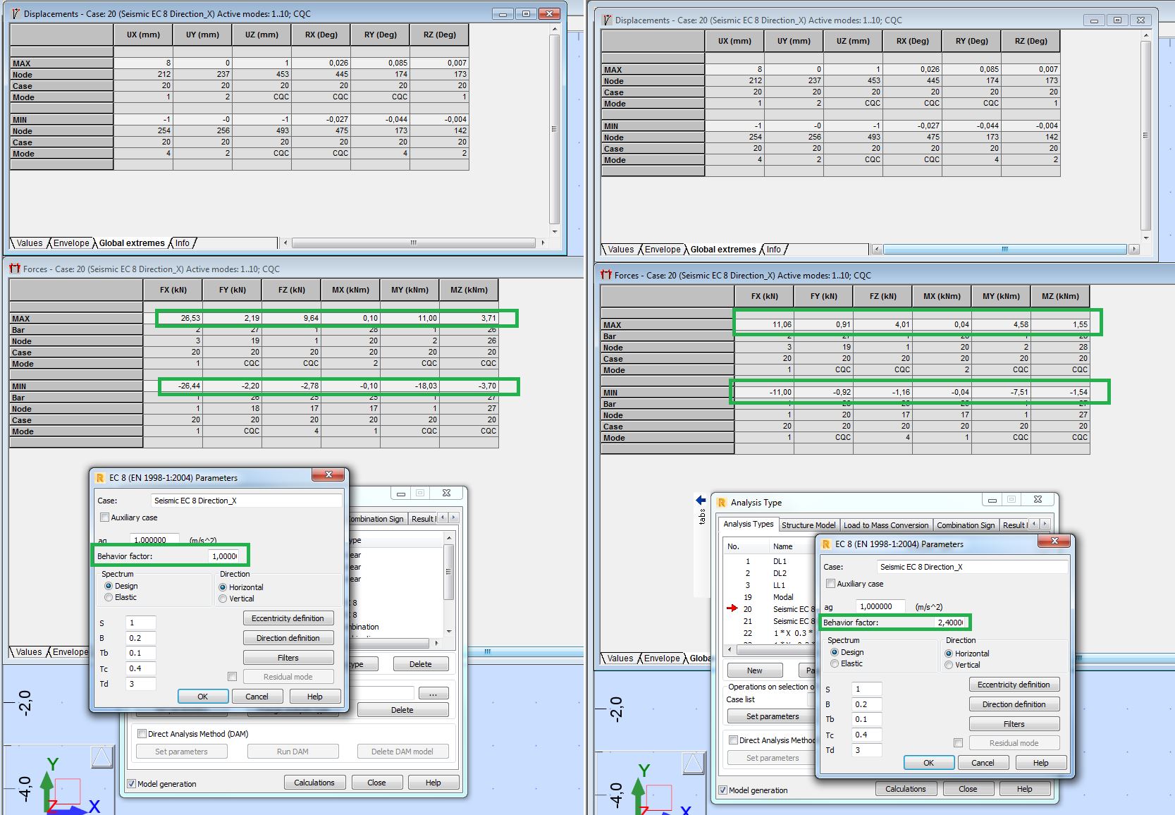 seismic analysis displacements - Autodesk Community
