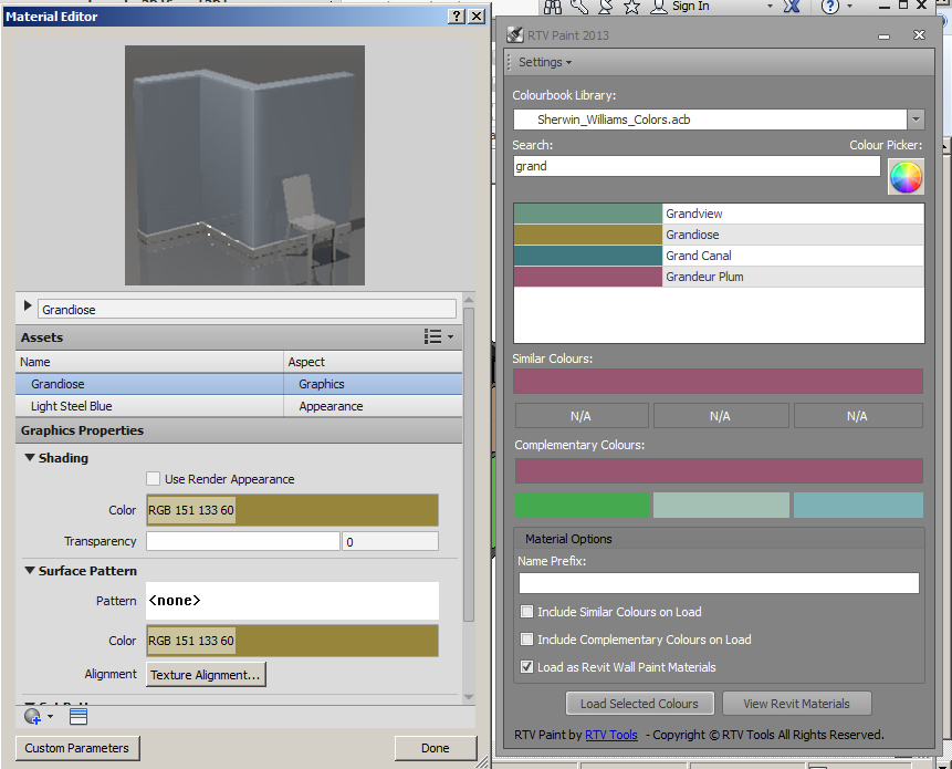 Override Appearance Asset With Graphics Asset Revit 2013 Autodesk Community Revit Products