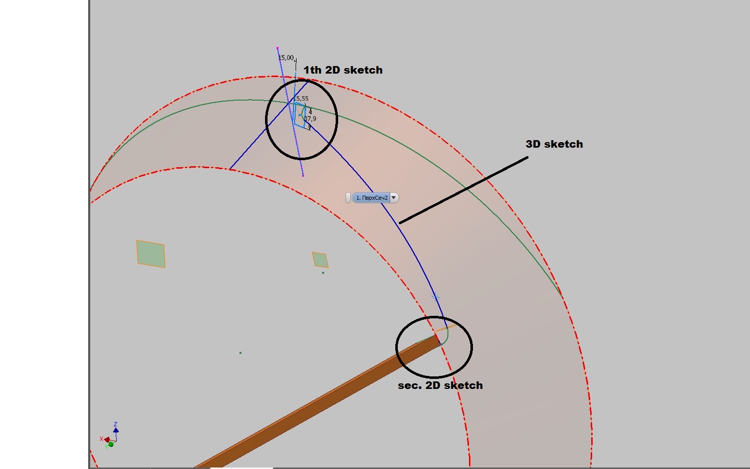 Inventor: How to connect two 2D sketches by 3D sketch - Autodesk Community