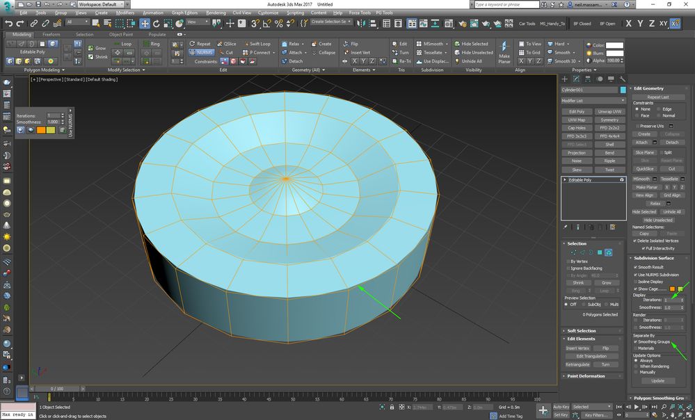 Solved: Ability to smooth a mesh in Maya using Hard edges to control the  subdivision - Autodesk Community - Maya