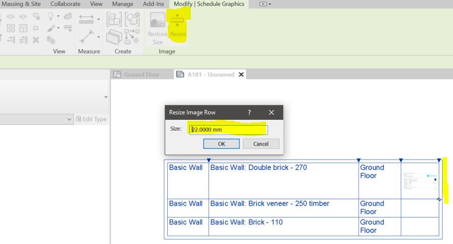 Resize Row