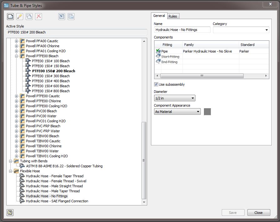 Solved: Missing hose in content center. - Autodesk Community