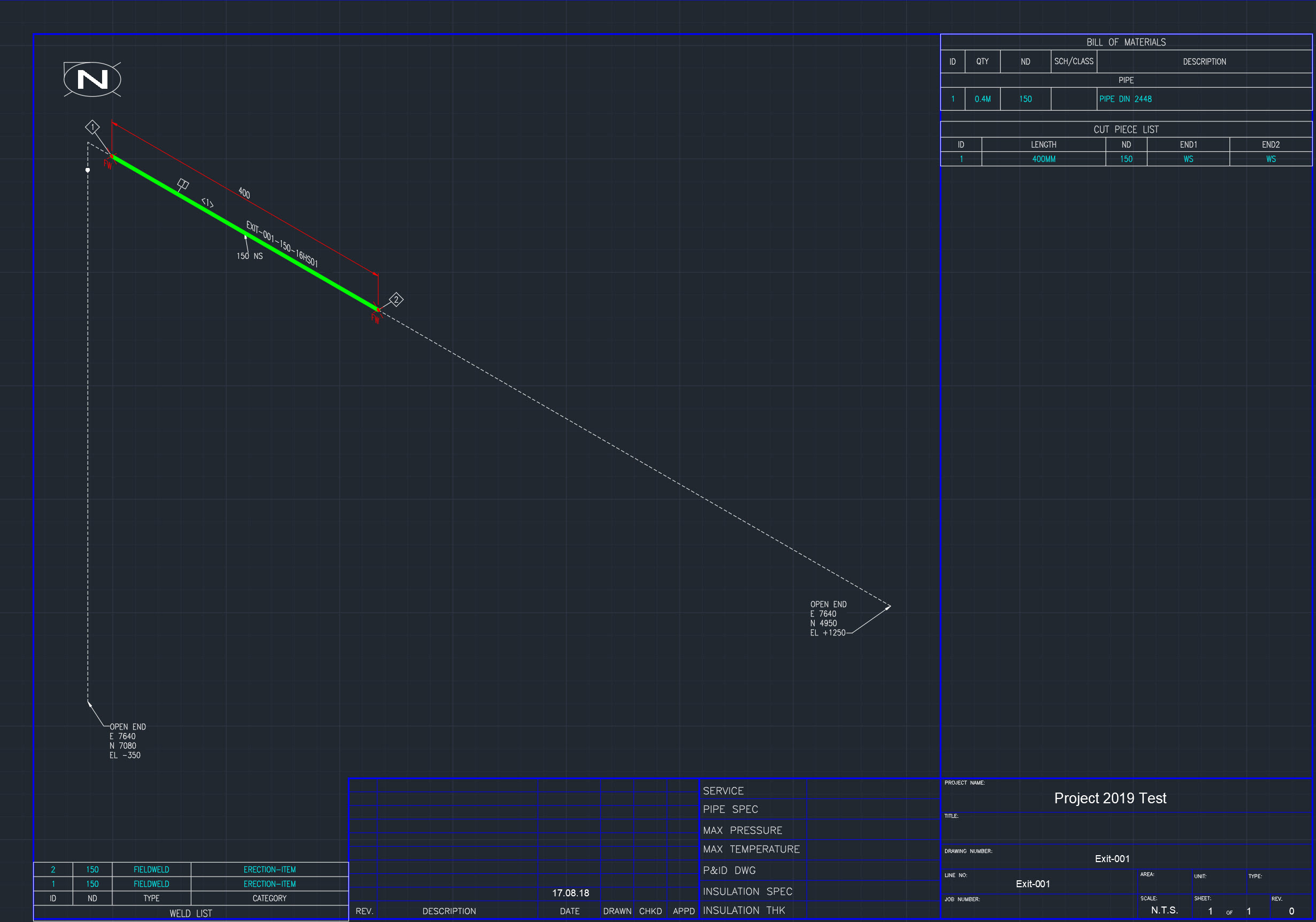 Adding new spool to existing line - Autodesk Community