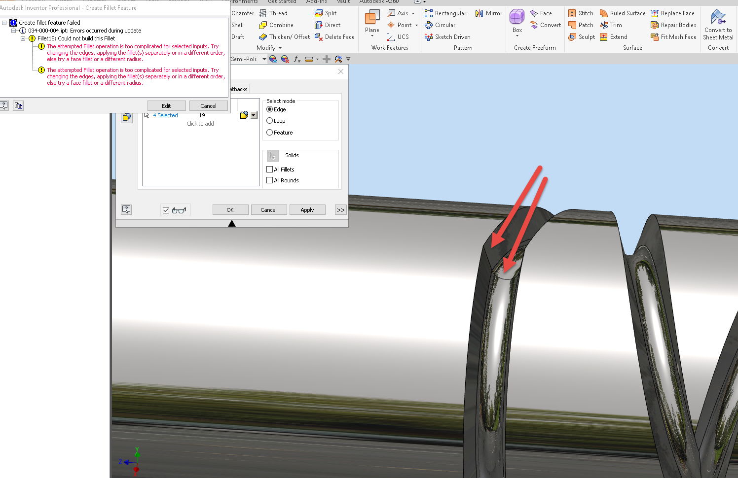 Solved: DIAMOND SCREW FILLET TOO COMPLICATED - Autodesk Community - Inventor