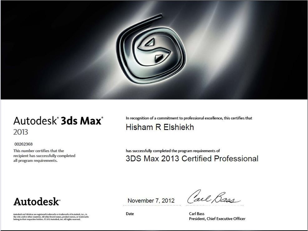 Solved: Certifications - Autodesk Community - 3ds Max