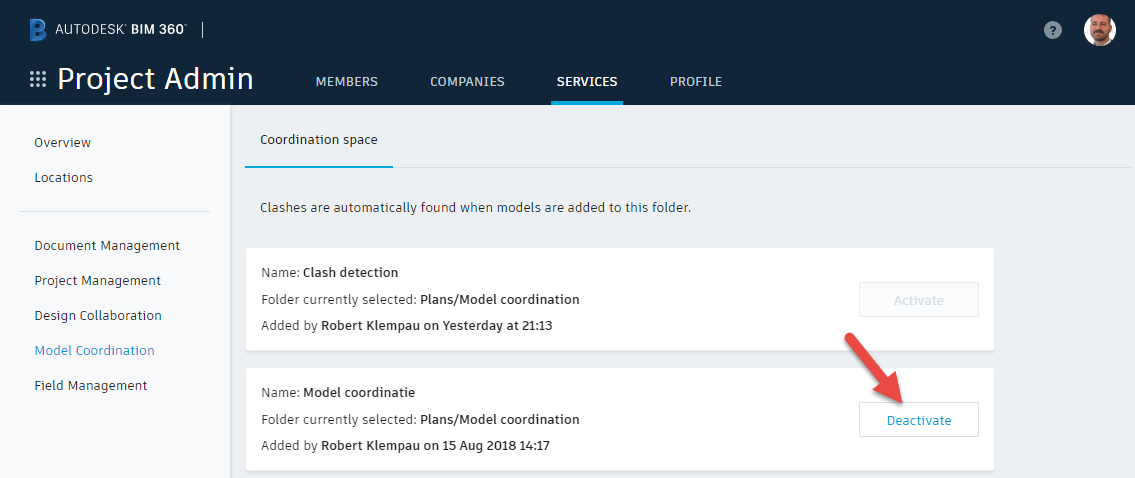 Solved: how to remove models from the Model coordination list ...