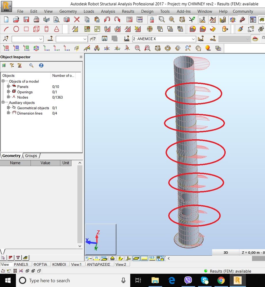 Solved: wind loading on Steel chimney - Autodesk Community - Robot  Structural Analysis Products