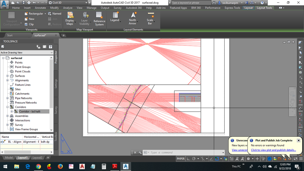 civil 3d layout