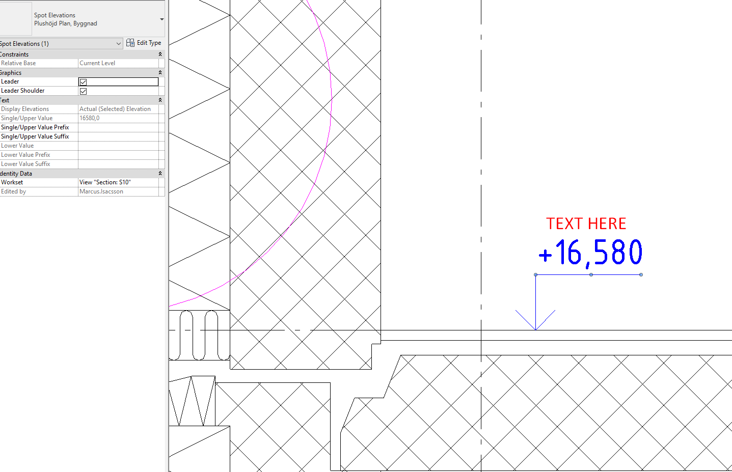 Text above spot elevation - Autodesk Community - Revit Products