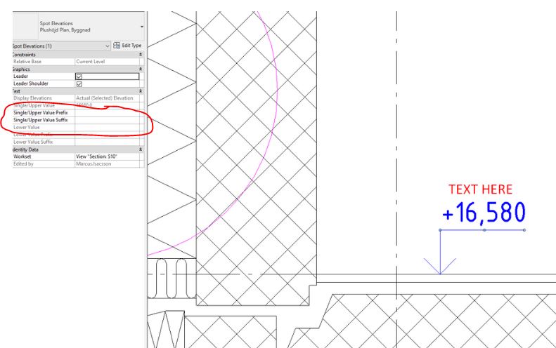 Text above spot elevation - Autodesk Community - Revit Products