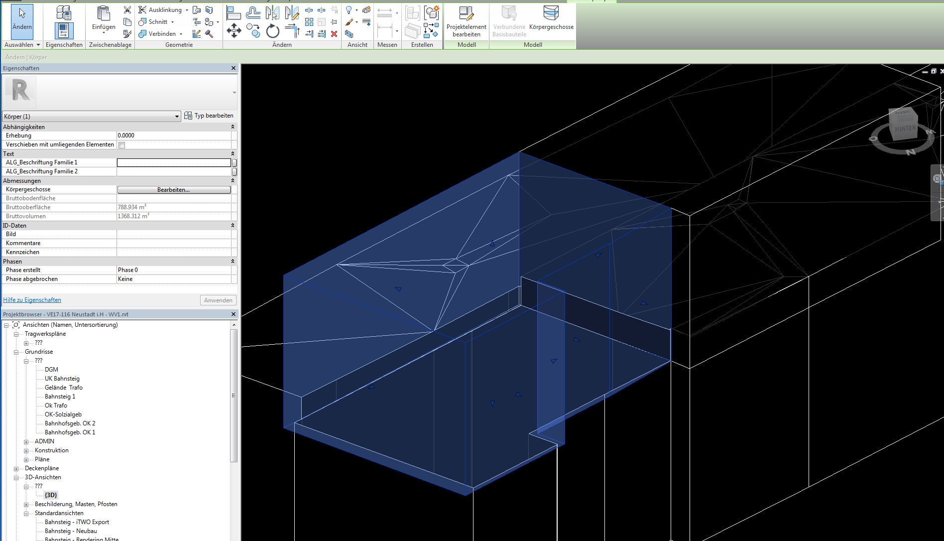 Revit 2017 Familie mit Entwurfskörper verschneiden. Autodesk Community
