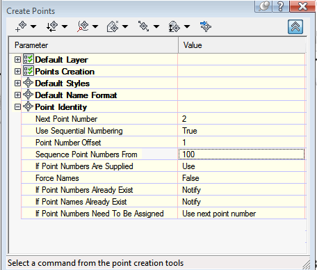 Import survey point by PNEZD / NEZ, how do I get rid of the auto point ...